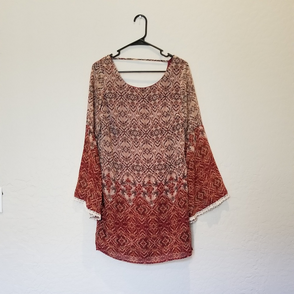 Xhilaration Dress with Bell Sleeves